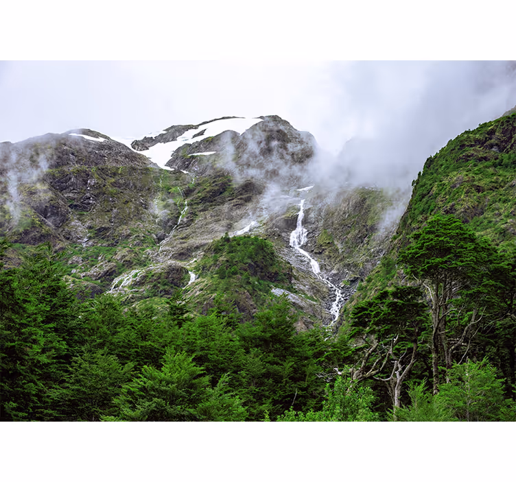Fotomurale paesaggi vista sulle grandi montagne - TenStickers