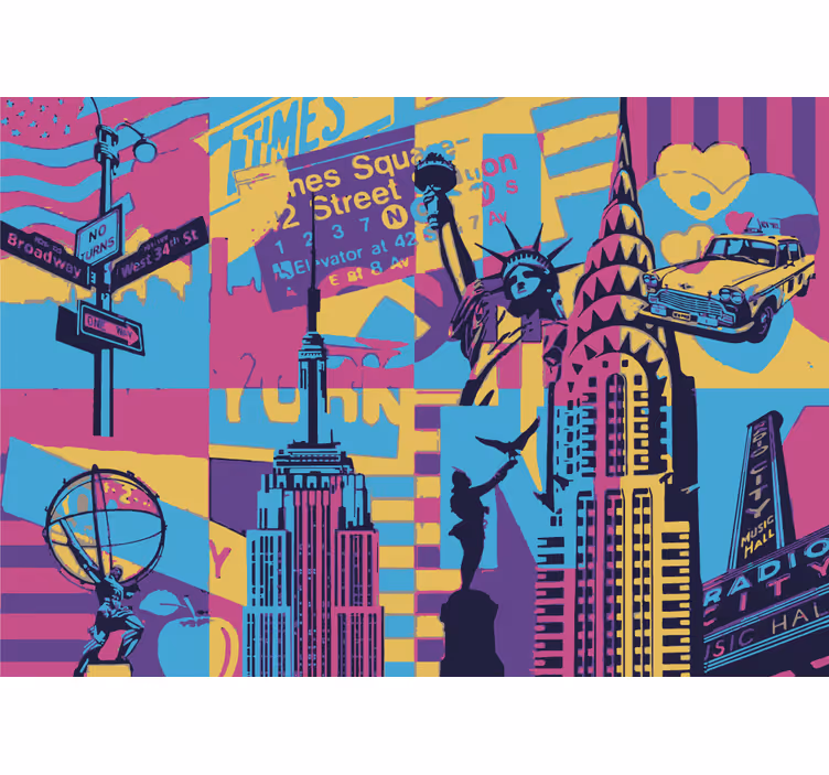 Fotomurale città paesaggio di new york - TenStickers