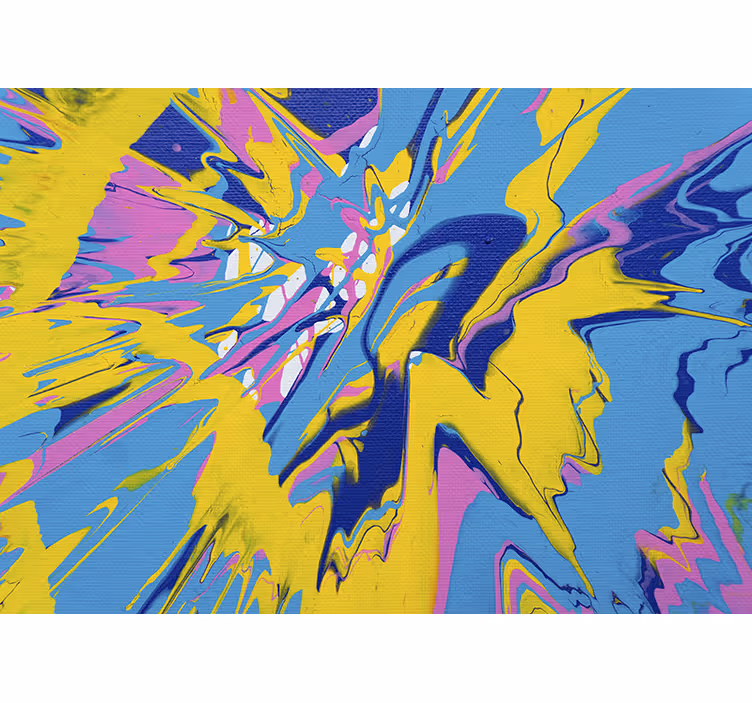 Fotomurale astratto esplosione di colori dinamica - TenStickers