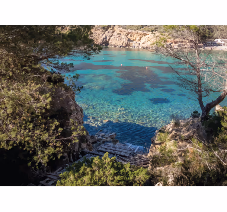 Fotomurali natura scena costiera chiara - TenStickers