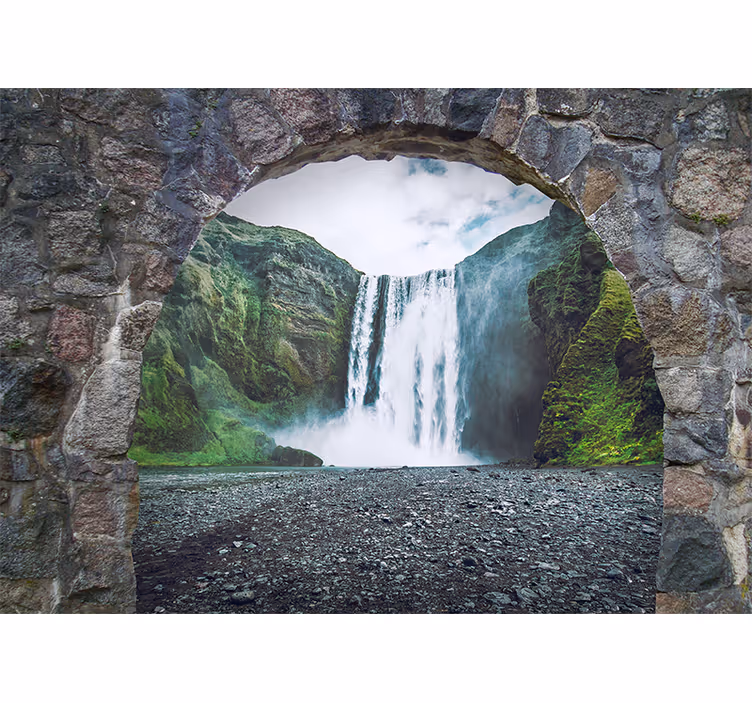 Fotomurali cascate vista maestosa - TenStickers