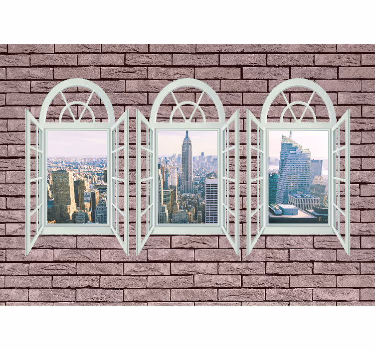 Fotomurale new york vista sullo skyline della città - TenStickers