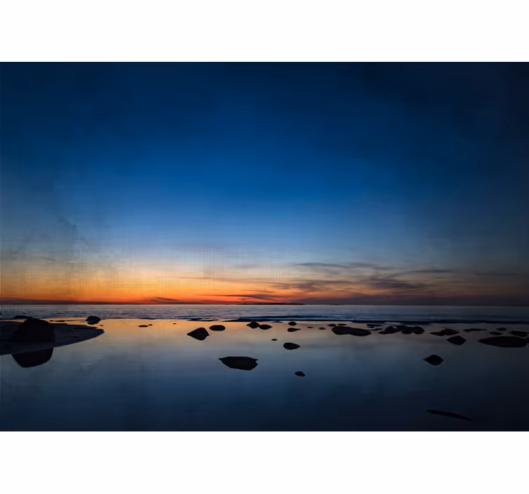 Fotomurali natura riflessioni di un tramonto calmo - TenStickers