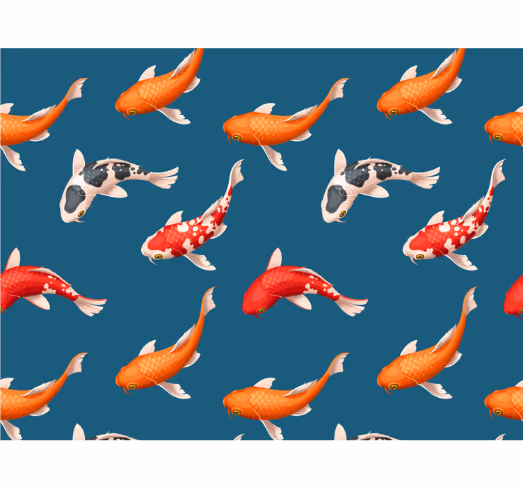 Fotomurale animali pesci koi colorati - TenStickers