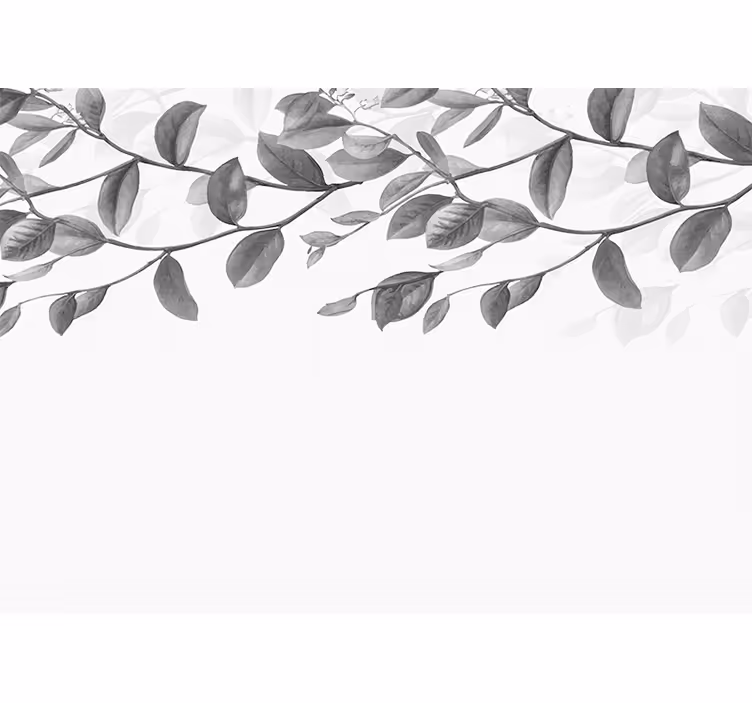 Fotomurale alberi motivo foglie eleganti - TenStickers