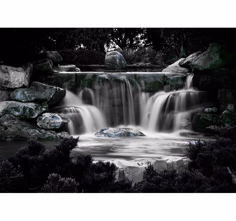 Fotomurali cascate ambientazione tranquilla - TenStickers