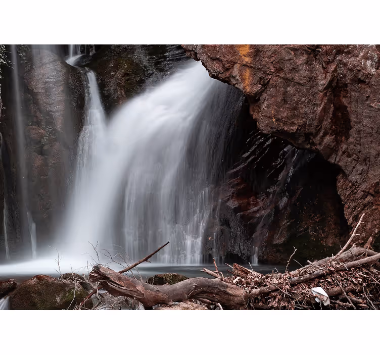 Fotomurali cascate prospettiva di grande cascata - TenStickers