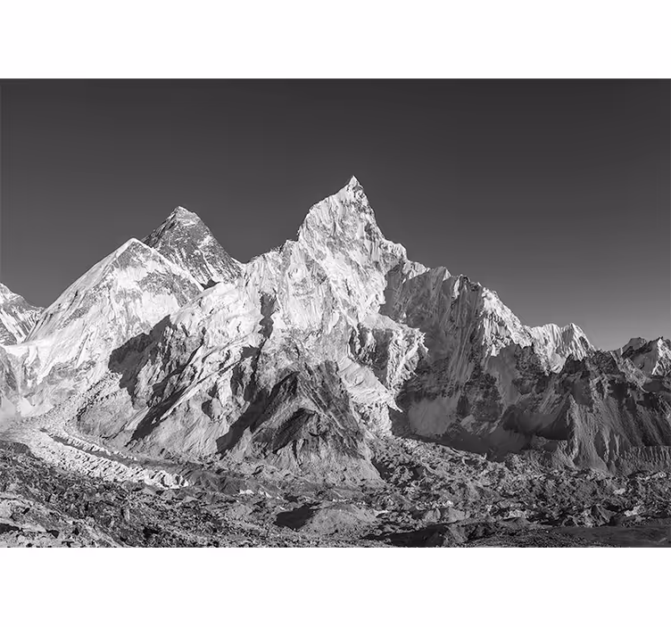 Fotomurale montagna catena di picchi maestosi - TenStickers