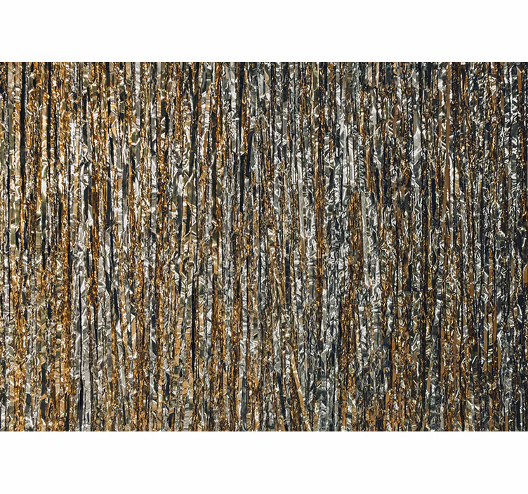 Fotomurali textures strisce metalliche luccicanti - TenStickers