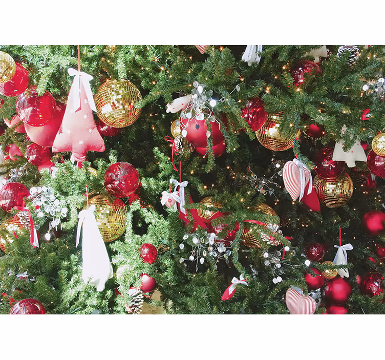 Fotomurale di natale decorazioni festive - TenStickers