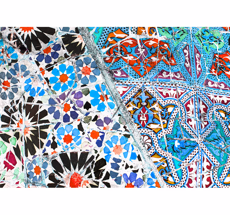 Fotomurali textures motivi a mosaico intricati - TenStickers