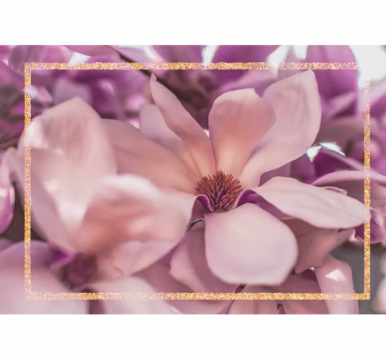 Fotomurale fiori primo piano di magnolia - TenStickers