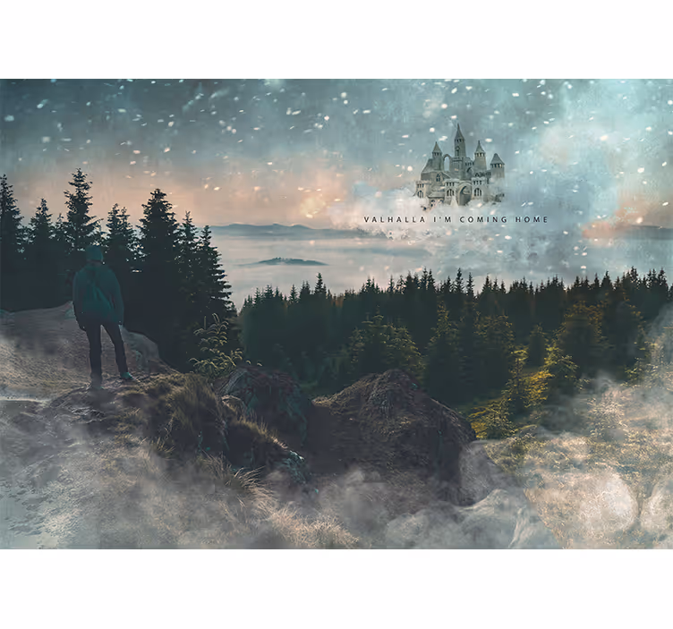 Fotomurali natura scena forestale maestosa - TenStickers