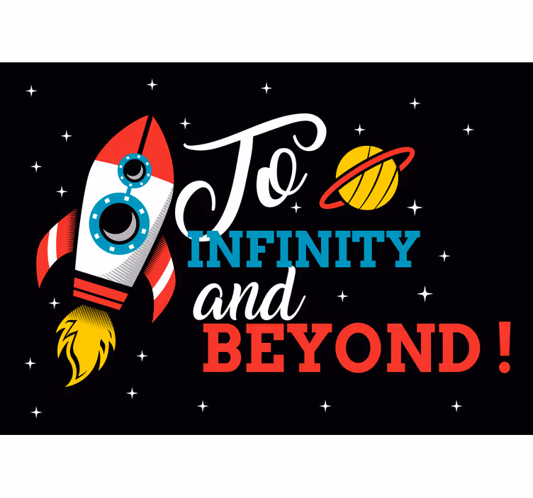 Fotomurale fantasia avventura spaziale razzo - TenStickers
