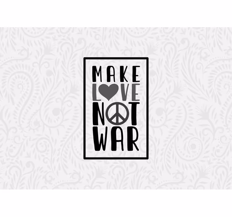 Fotomurale amore fai l'amore non la guerra - TenStickers