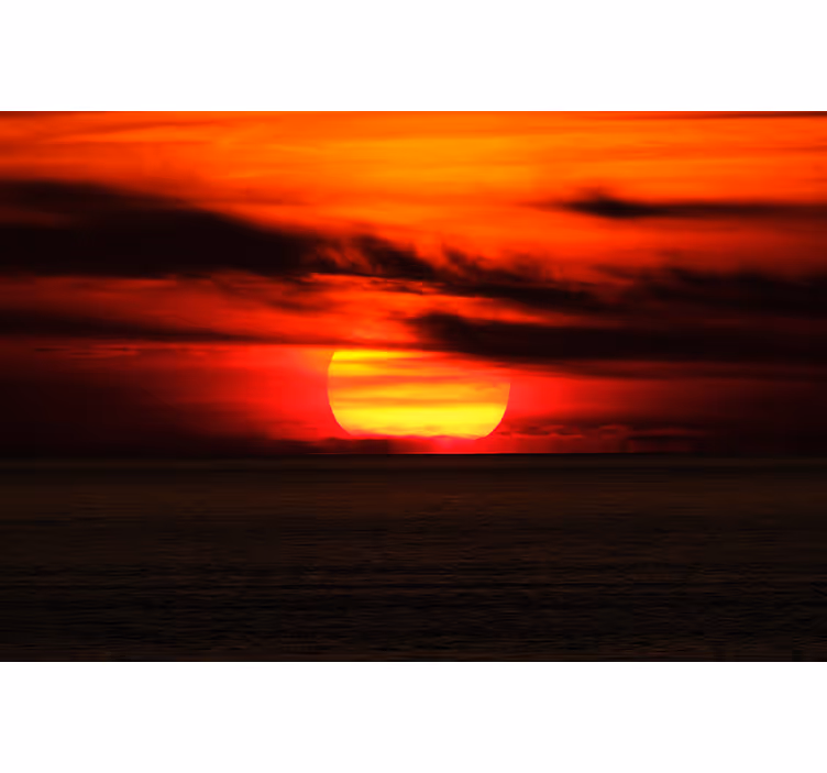 Fotomurale cielo vista del tramonto vibrante - TenStickers
