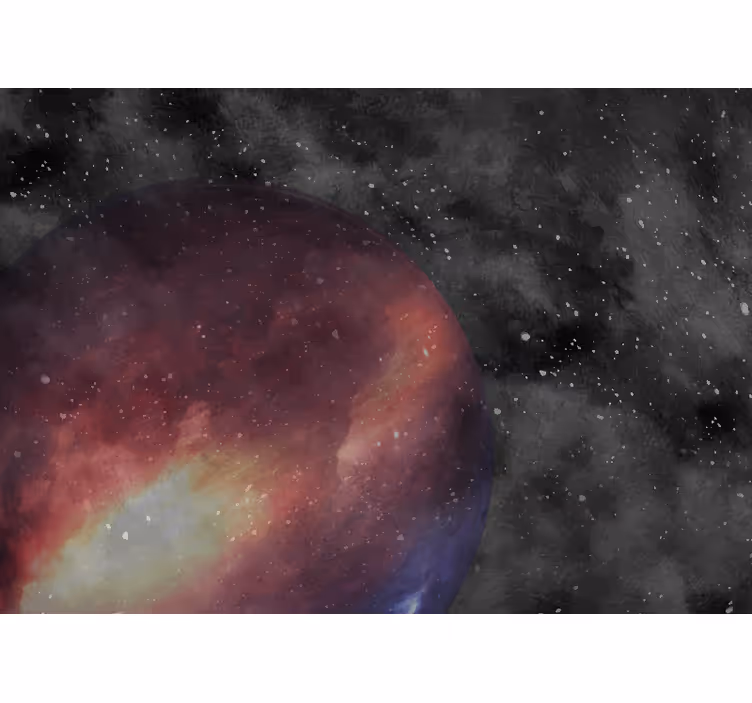 Fotomurale spaziale sfera celestiale viola - TenStickers