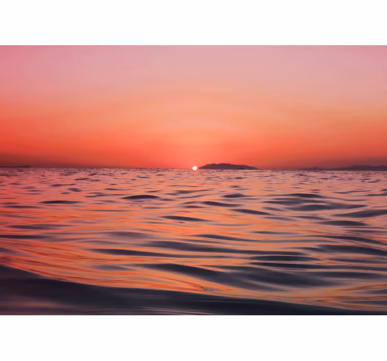 Fotomurale mare crepuscolo sopra il mare - TenStickers