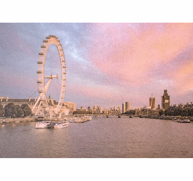 Fotomurale londra vista london eye - TenStickers