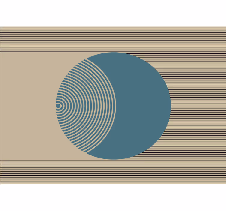 Fotomurale astratto motivo geometrico circolare - TenStickers