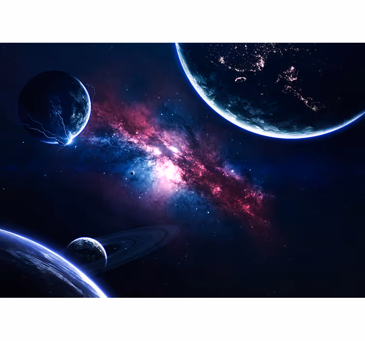 Fotomurale spaziale scena galattica cosmica - TenStickers