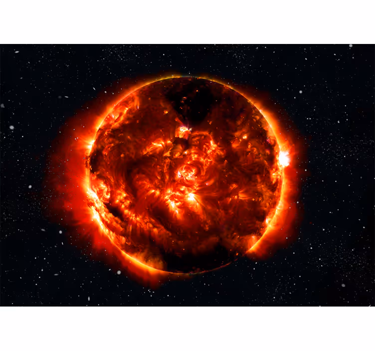 Fotomurale spaziale effetto esplosione solare - TenStickers
