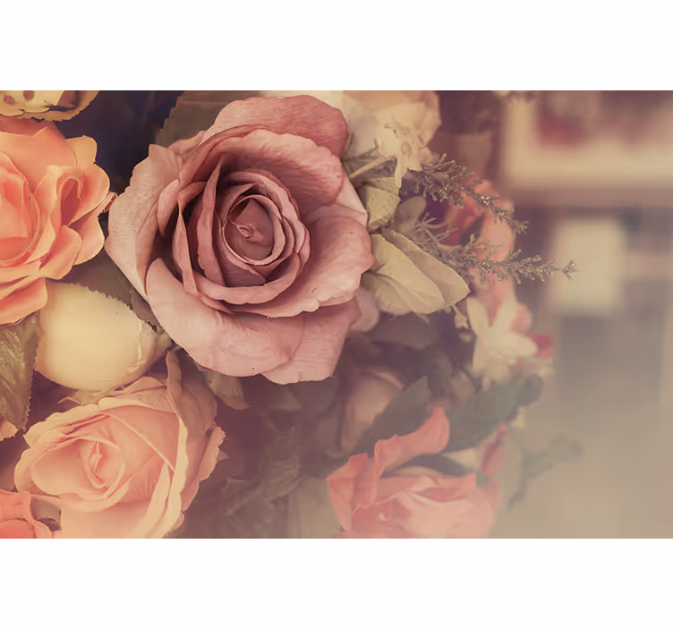 Fotomurale fiori composizione di rose - TenStickers