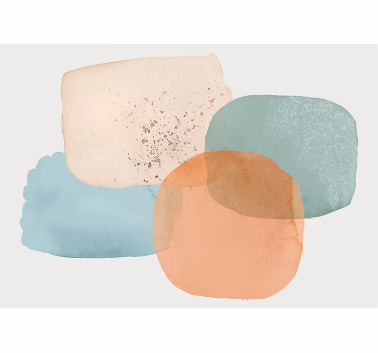 Fotomurale astratto forme circolari morbide - TenStickers