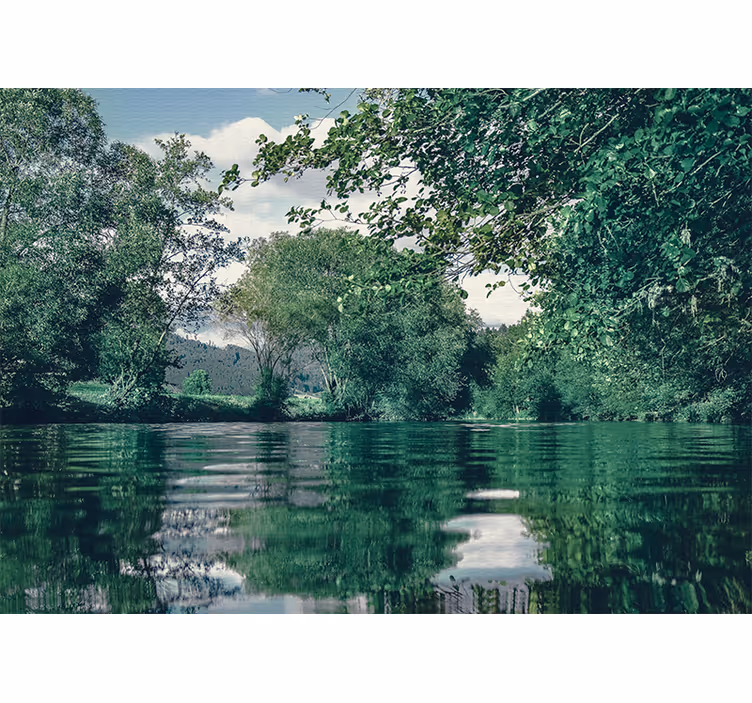 Fotomurali natura paesaggio di fiume tranquillo - TenStickers
