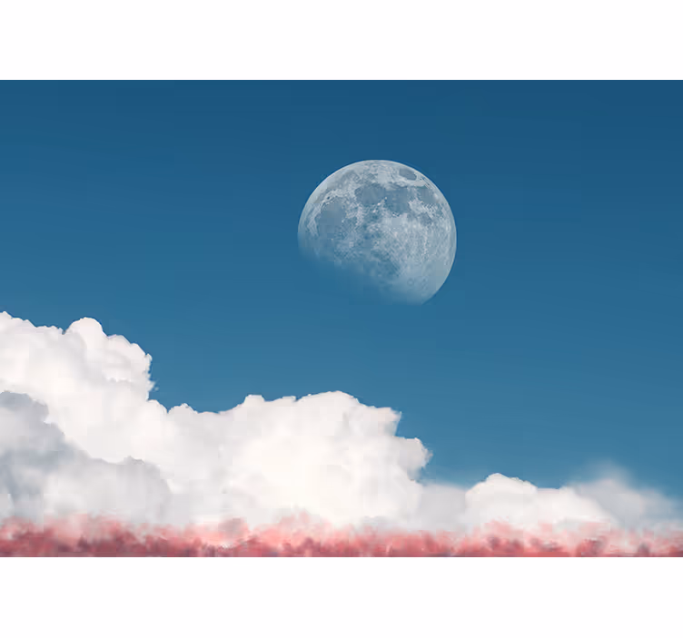 Fotomurale cielo vista nuvola lunare - TenStickers