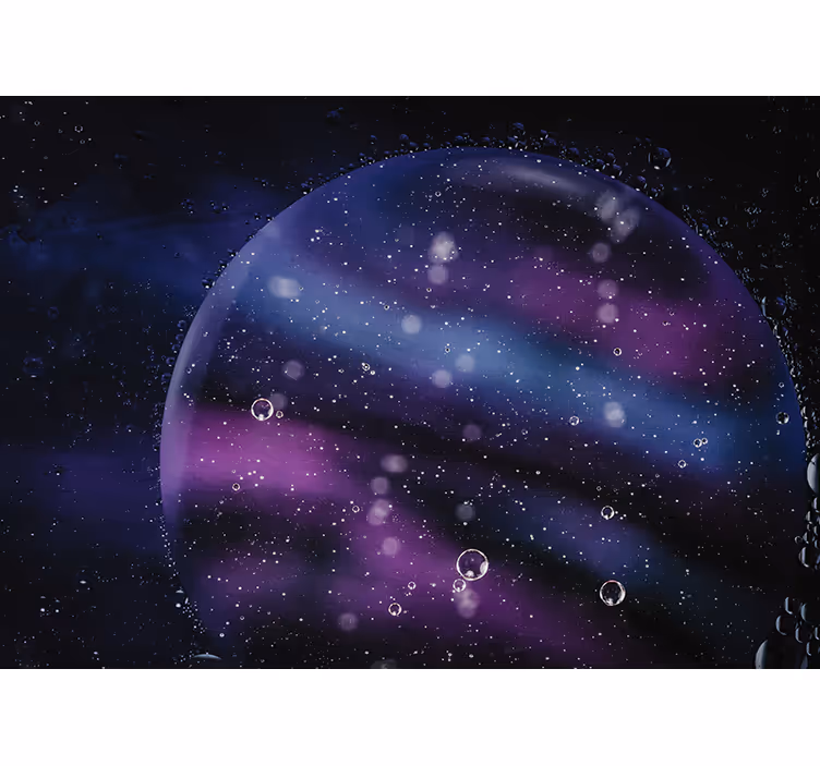 Fotomurale astratto effetto bolla cosmica - TenStickers