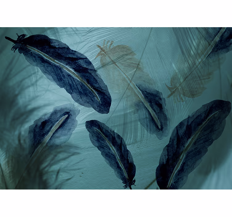 Fotomurali fiori diversi motivi di foglie eleganti - TenStickers