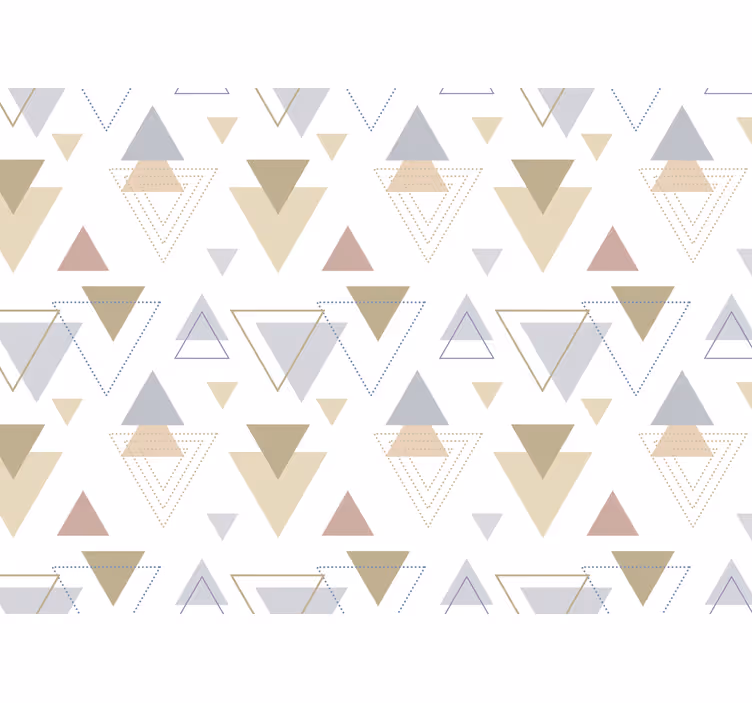 Fotomurale astratto con motivi triangolari geometrici - TenStickers