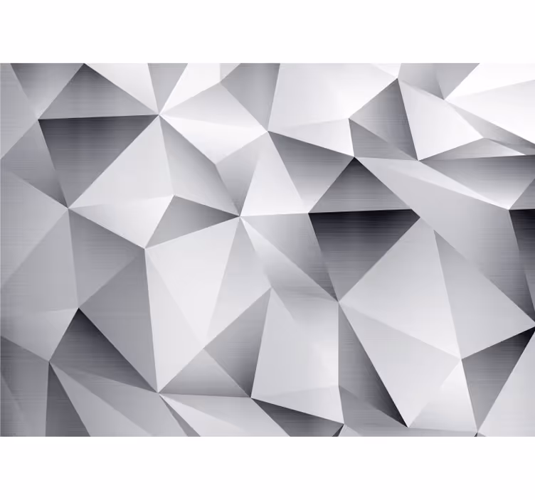 Carta da parati 3d facette geometriche - TenStickers