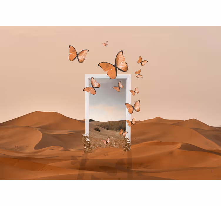 Fotomurali natura farfalle volanti - TenStickers