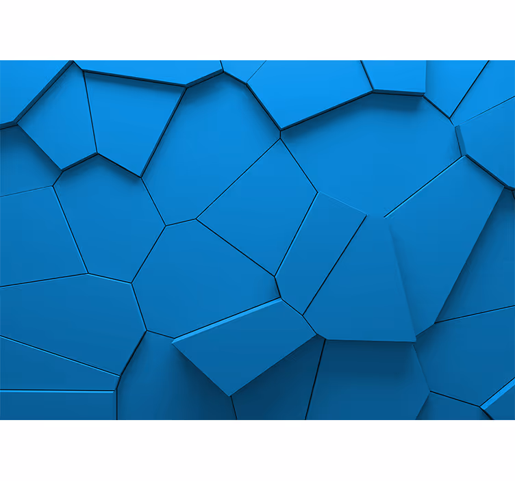 Fotomurale textures motivo geometrico blu - TenStickers