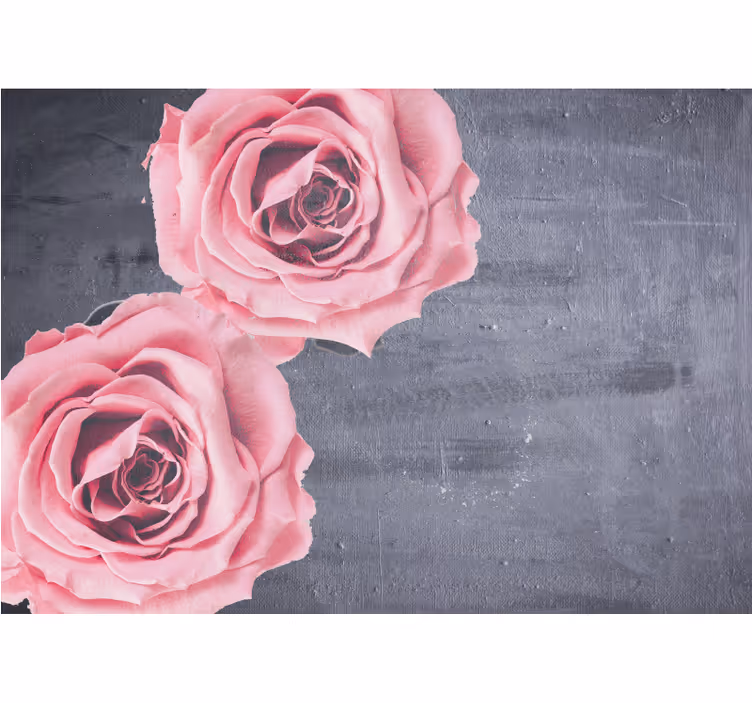 Fotomurale fiori dettaglio rose rosa - TenStickers