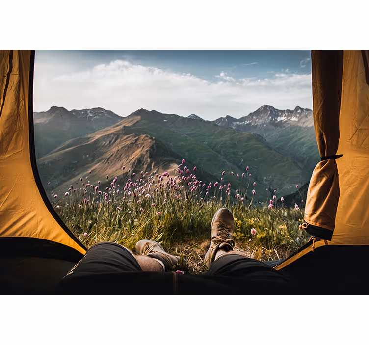 Fotomurale paesaggi tranquillità di montagna - TenStickers