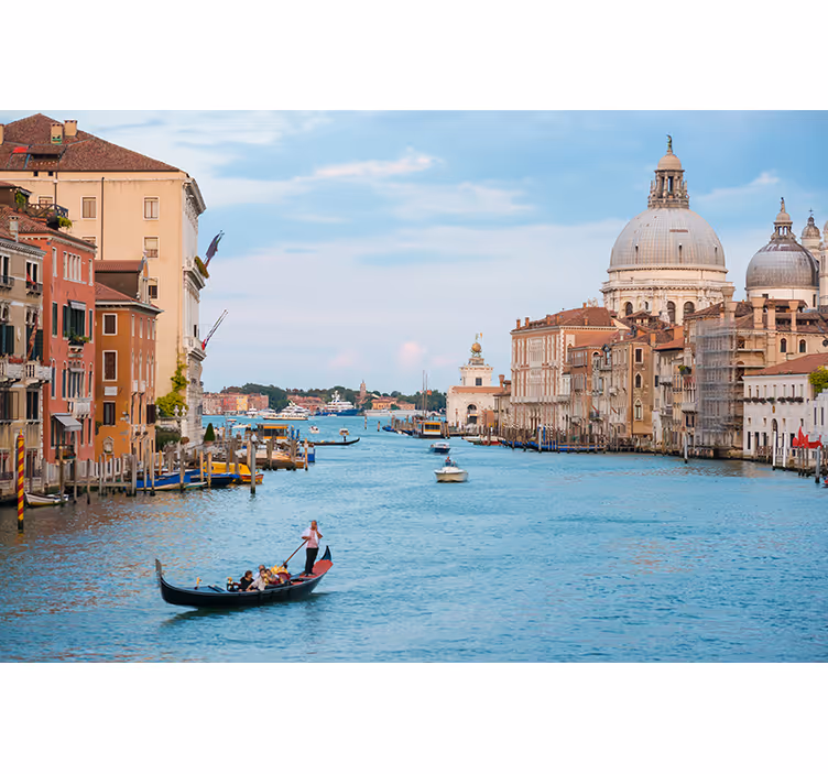 Fotomurale città scena gondola venezia - TenStickers