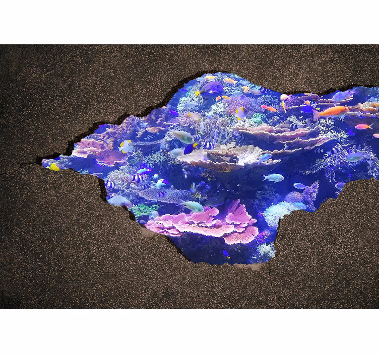 Fotomurali natura sotto le onde paesaggio corallo - TenStickers