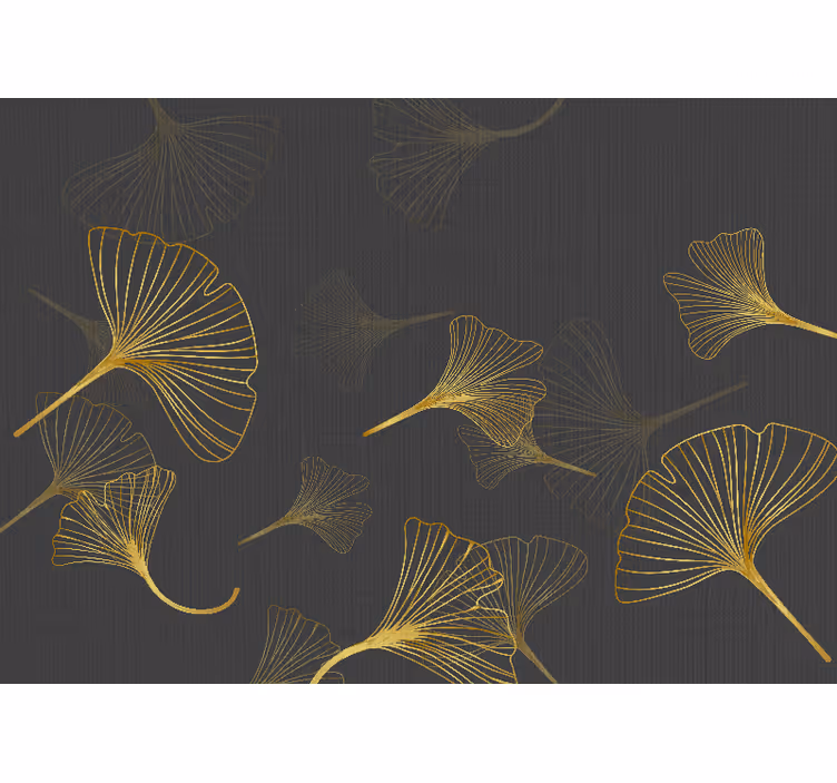 Fotomurale fiori motivo foglia di ginkgo - TenStickers
