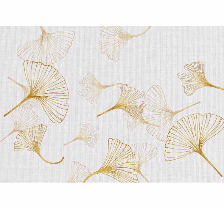 Fotomurale fiori motivi foglia di ginkgo - TenStickers