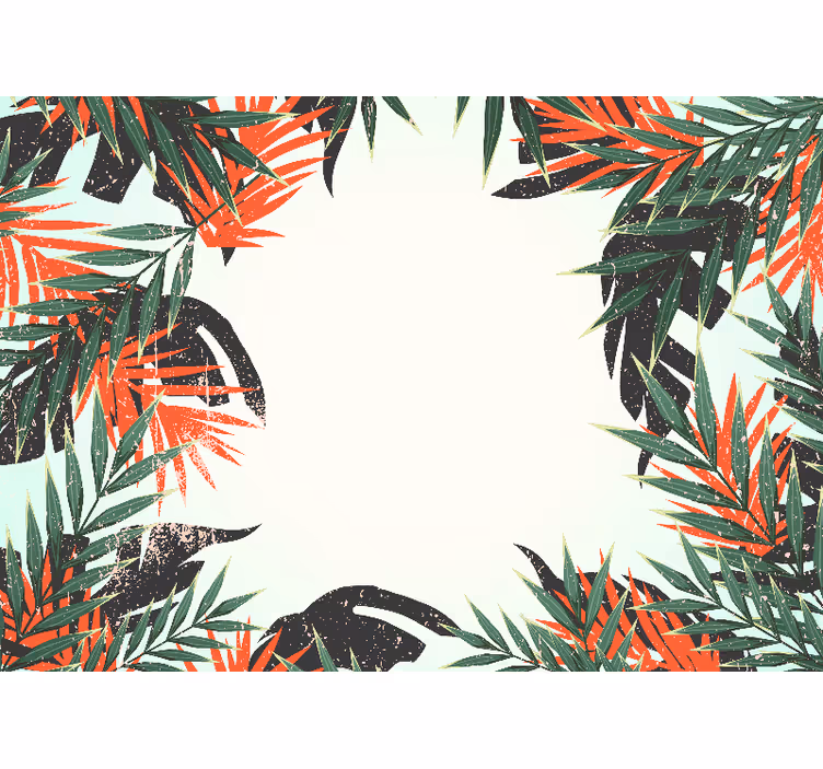 Carta da parati natura foglie grandi tropicali - TenStickers
