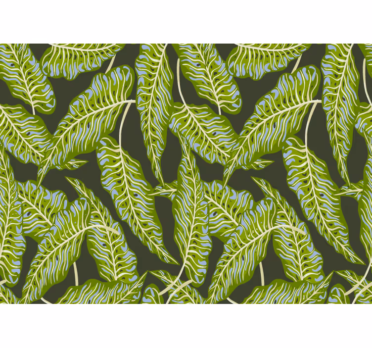 Fotomurali natura illustrazione foglia tropicale - TenStickers