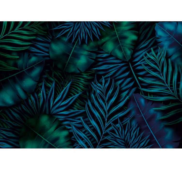 Carta da parati natura motivo fogliame esotico - TenStickers