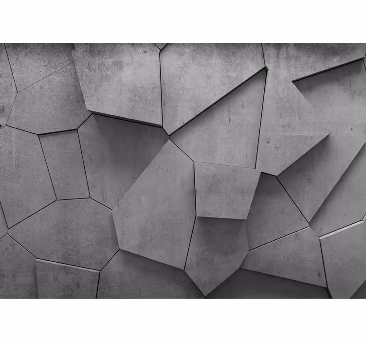 Fotomurale textures composizione geometrica cemento - TenStickers