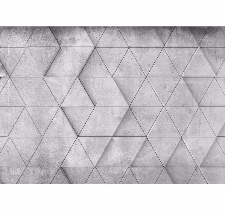 Fotomurale textures motivo geometrico in cemento - TenStickers