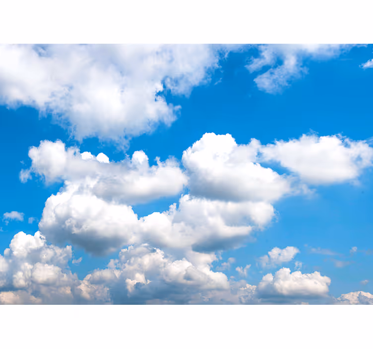 Fotomurale cielo nuvole bianche morbide - TenStickers