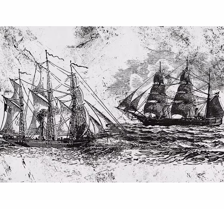 Fotomurale veicoli navi a vela storiche - TenStickers