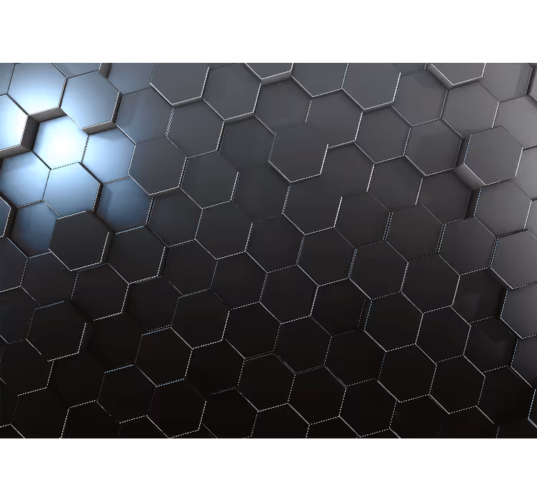 Fotomurale textures design a motivo esagonale - TenStickers